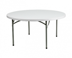 Commercial Grade Marble White Folding Table 60.2