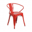 Red Baron Finish Tolix Arm Chair