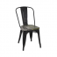 Black Antique Ash Wood Seat Tolix Chair