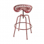 Rusted Red Tractor Seat Bar Stool