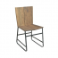 Akis Thorn Wood Industrial Iron Dining Chair