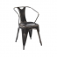 Industrial Brushed Bronze Arm Chair