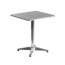 Modern Smooth Stainless Steel Patio Table and Base