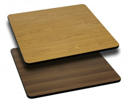 Rectangular Double Sided Laminate Natural Walnut Table Tops