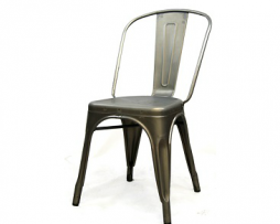 Antique Matte Gun Metal Finish Tolix Chair