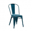 Dark Marine Blue Weathered Tolix Chair