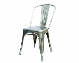 Silver Tolix Industrial Chair