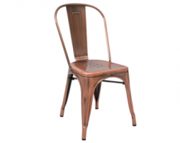 Backyard Copper Finish Tolix Chair