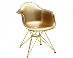 Eames Eiffel Egyptian Gold Arm Chair
