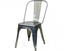 Medium Dark Gun Metal Finish Tolix Chair