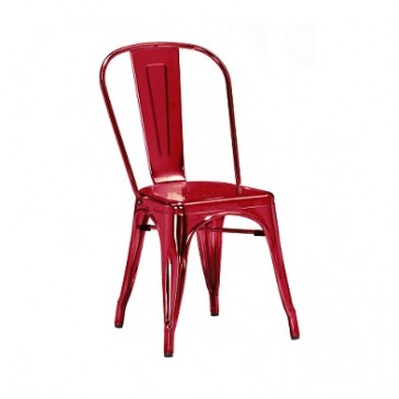 Red Wine Custom Finish Tolix Chair 4